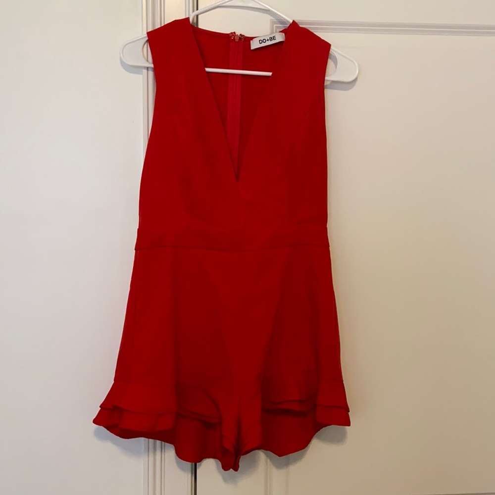 red DO+BE romper size small